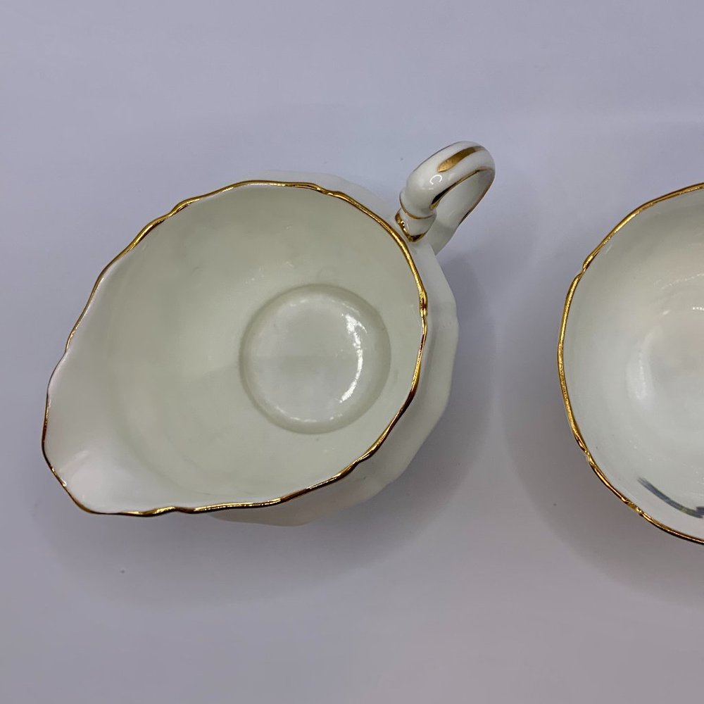 1960s Adderley Bone China Mini Creamer & Open Sugar Bowl Set- Nova Scotia Tartan - Picture 4 of 6